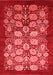 Oriental Red Industrial Area Rugs