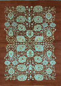 Oriental Light Blue Industrial Rug, urb3010lblu