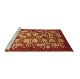 Sideview of Machine Washable Oriental Brown Industrial Rug, wshurb3010brn