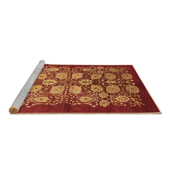 Sideview of Machine Washable Oriental Brown Industrial Rug, wshurb3010brn