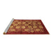 Sideview of Machine Washable Oriental Brown Industrial Rug, wshurb3010brn