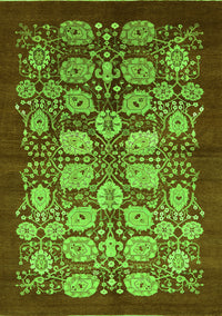 Oriental Green Industrial Rug, urb3010grn