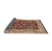 Sideview of Mid-Century Modern Sandy Brown Oriental Rug, urb3011