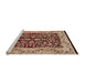 Sideview of Machine Washable Industrial Modern Sandy Brown Rug, wshurb3011