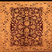 Square Oriental Orange Industrial Rug, urb3011org