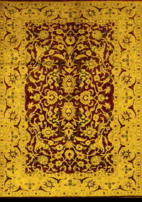 Oriental Yellow Industrial Rug, urb3011yw