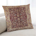 Lifestyle Image of Mid-Century Modern Urban Square Sandy Brown Throw Pillow, 18 inch by 18 inch, pwurb3011