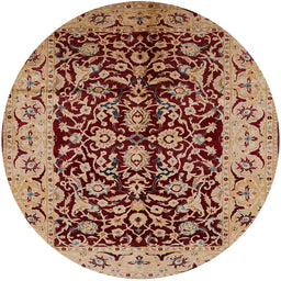 Round Machine Washable Industrial Modern Sandy Brown Rug, wshurb3011