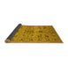 Sideview of Oriental Yellow Industrial Rug, urb3012yw