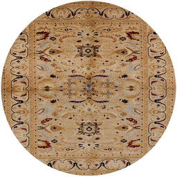 Round Machine Washable Industrial Modern Brown Sand Brown Rug, wshurb3012