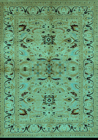 Oriental Turquoise Industrial Rug, urb3012turq