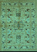 Oriental Turquoise Industrial Rug, urb3012turq