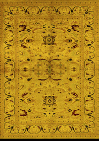 Oriental Yellow Industrial Rug, urb3012yw