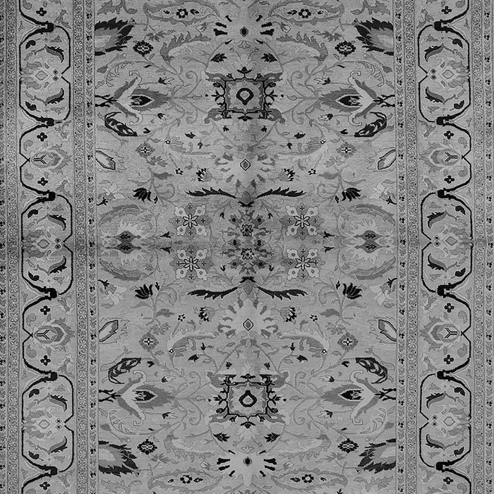 Machine Washable Oriental Gray Industrial Rug, wshurb3012gry