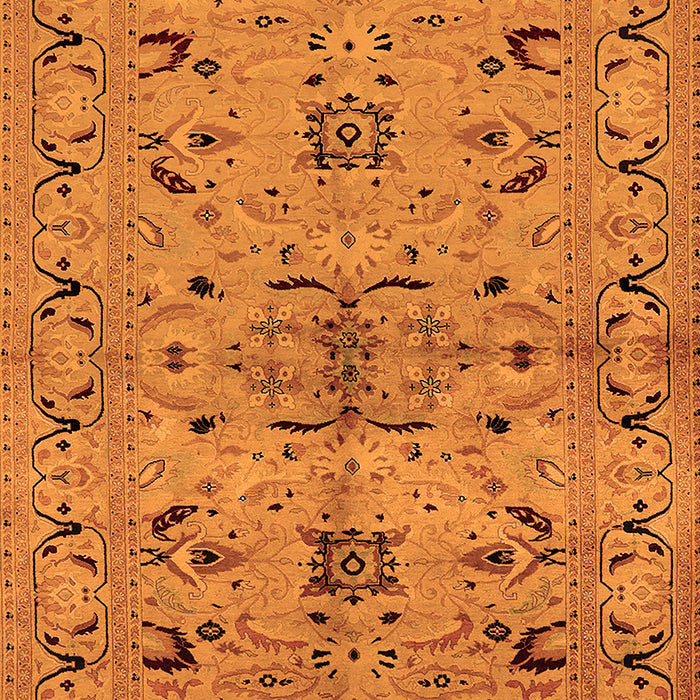 Machine Washable Oriental Orange Industrial Area Rugs, wshurb3012org