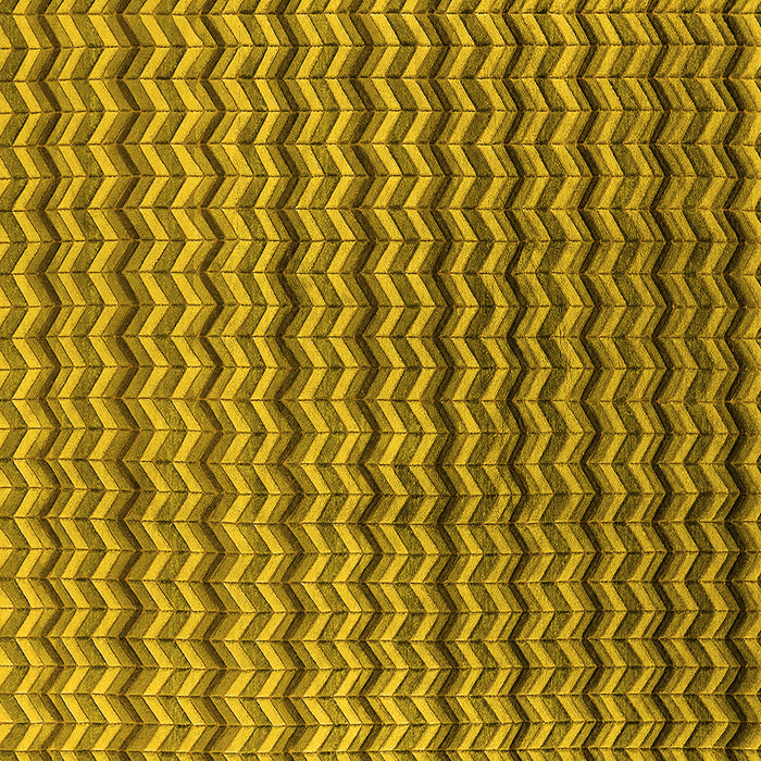 Square Machine Washable Oriental Yellow Industrial Rug, wshurb3013yw