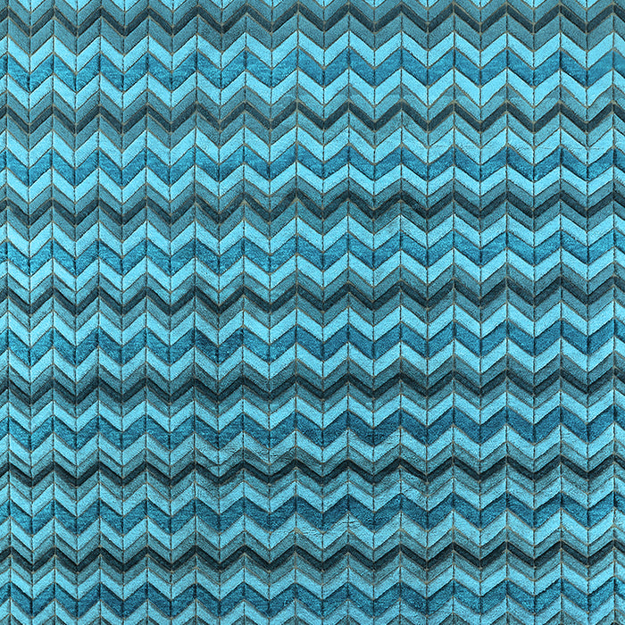 Machine Washable Oriental Light Blue Industrial Rug, wshurb3013lblu