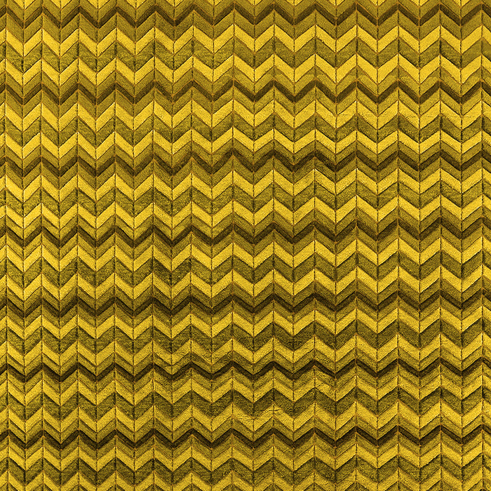 Machine Washable Oriental Yellow Industrial Rug, wshurb3013yw