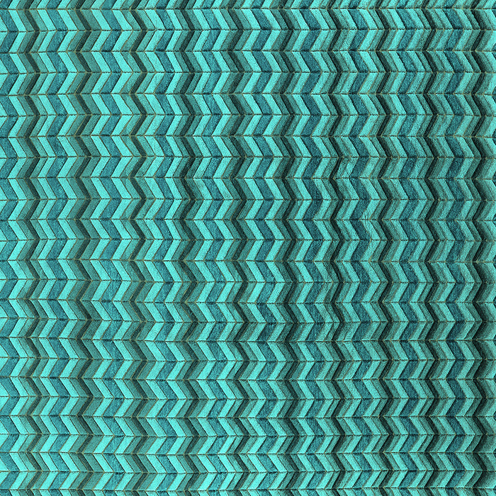 Square Oriental Turquoise Industrial Rug, urb3013turq