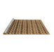 Sideview of Machine Washable Oriental Brown Industrial Rug, wshurb3013brn