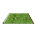 Sideview of Machine Washable Oriental Green Industrial Area Rugs, wshurb3014grn