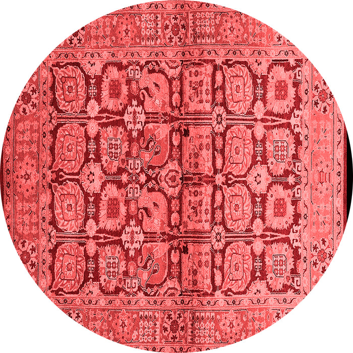 Machine Washable Oriental Red Industrial Rug, wshurb3014red