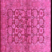 Square Oriental Pink Industrial Rug, urb3014pnk