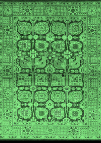 Oriental Emerald Green Industrial Rug, urb3014emgrn