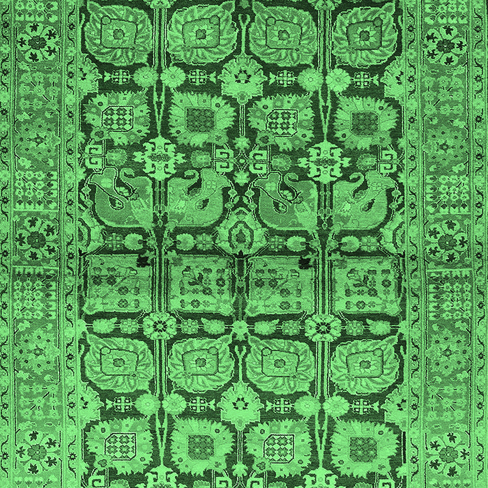Oriental Emerald Green Industrial Rug, urb3014emgrn