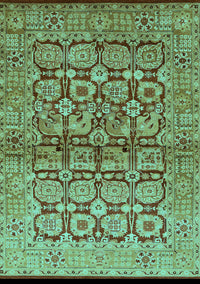 Oriental Turquoise Industrial Rug, urb3014turq