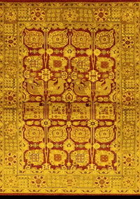 Oriental Yellow Industrial Rug, urb3014yw