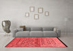 Industrial Red Washable Rugs