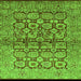 Square Oriental Green Industrial Rug, urb3014grn