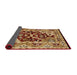 Sideview of Mid-Century Modern Mahogany Brown Oriental Rug, urb3015