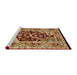 Sideview of Machine Washable Industrial Modern Mahogany Brown Rug, wshurb3015