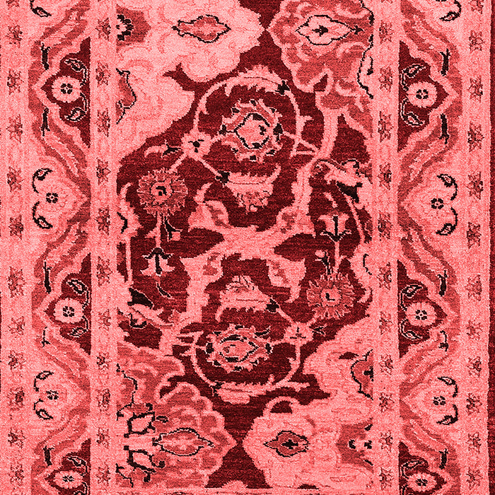 Machine Washable Oriental Red Industrial Rug, wshurb3015red