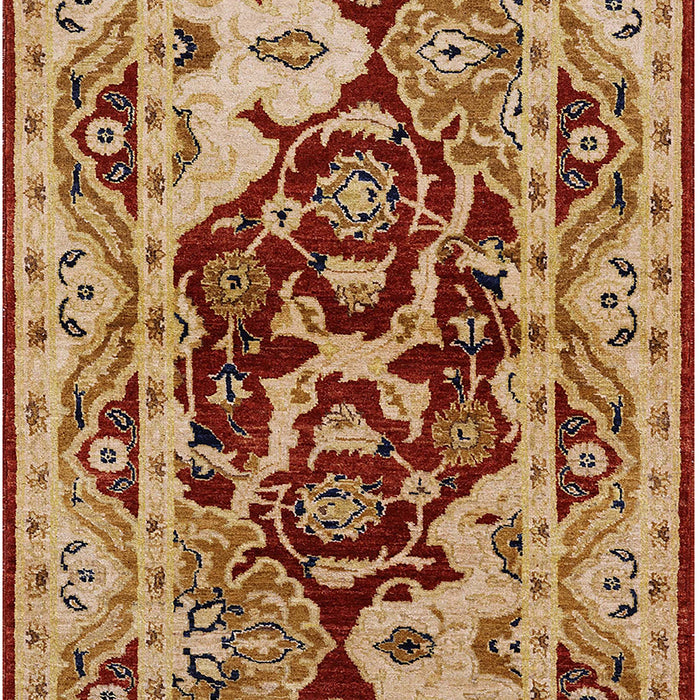 Mid-Century Modern Mahogany Brown Oriental Rug, urb3015