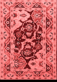 Oriental Red Industrial Rug, urb3015red