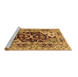 Sideview of Machine Washable Oriental Brown Industrial Rug, wshurb3015brn