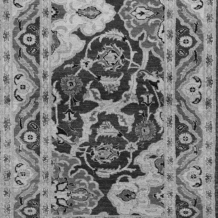 Machine Washable Oriental Gray Industrial Rug, wshurb3015gry