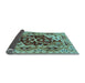 Sideview of Oriental Light Blue Industrial Rug, urb3015lblu