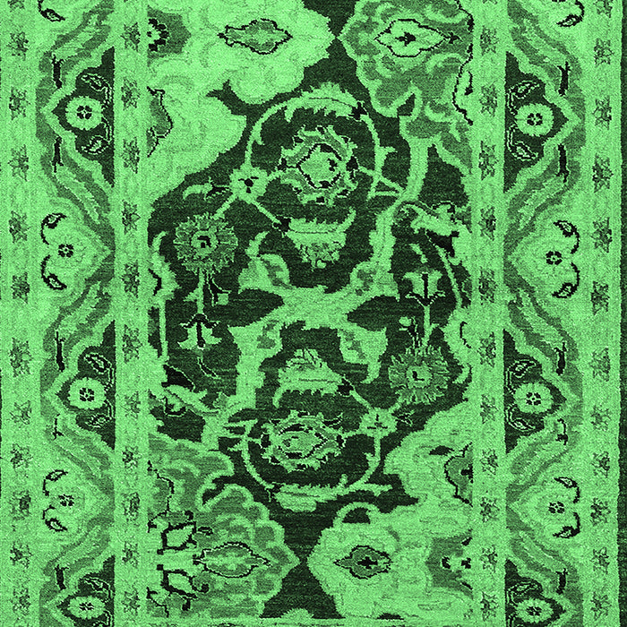 Oriental Emerald Green Industrial Rug, urb3015emgrn