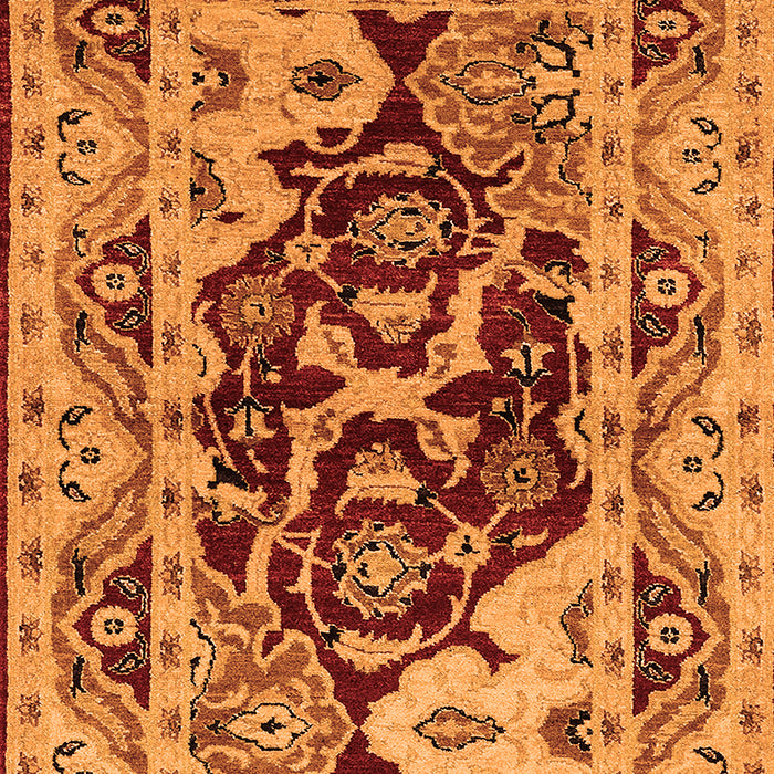 Machine Washable Oriental Orange Industrial Area Rugs, wshurb3015org