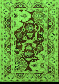 Oriental Green Industrial Rug, urb3015grn