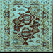 Square Oriental Light Blue Industrial Rug, urb3015lblu