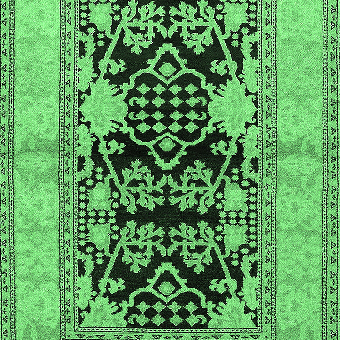 Oriental Emerald Green Industrial Rug, urb3016emgrn