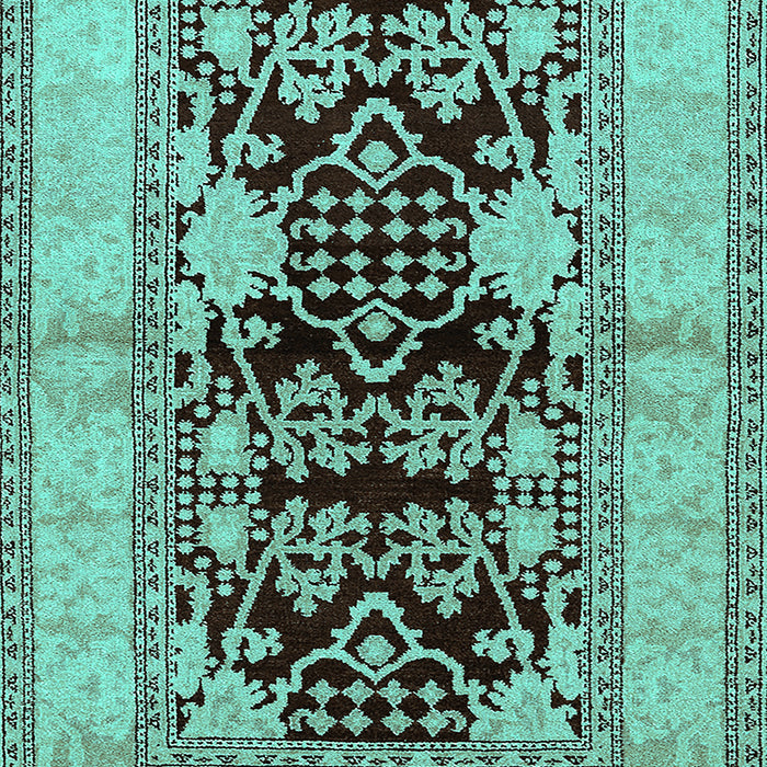 Oriental Turquoise Industrial Rug, urb3016turq