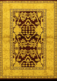 Oriental Yellow Industrial Rug, urb3016yw