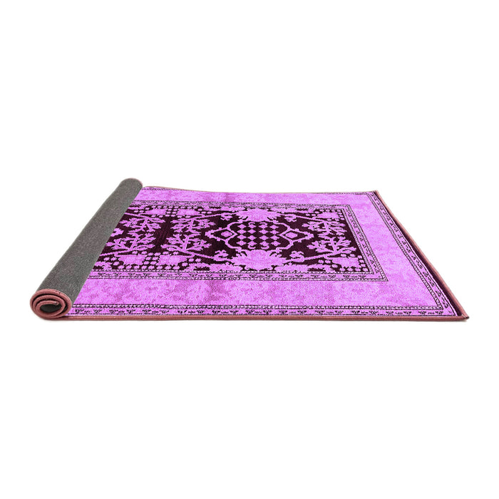 Sideview of Oriental Purple Industrial Rug, urb3016pur