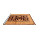 Sideview of Machine Washable Oriental Orange Industrial Area Rugs, wshurb3016org